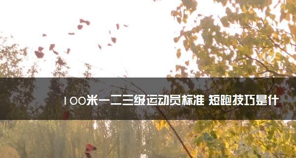 高二400米跑步技巧剖析（从起跑姿势到比赛策略）